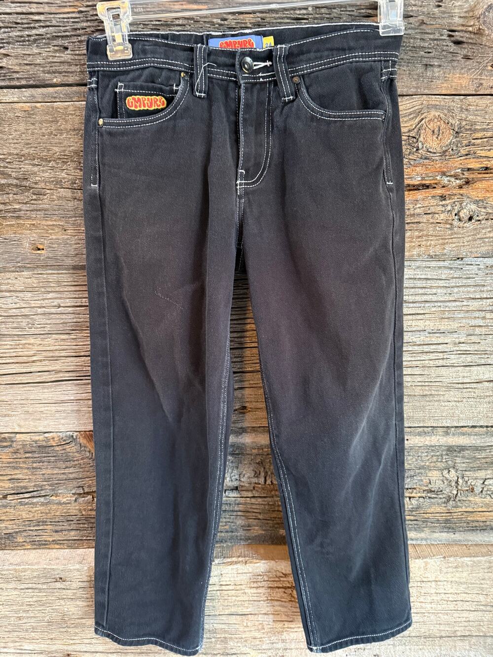 Empyre Blace Jeans Contrast Stitch Embroidered Y2K Skate Straight leg